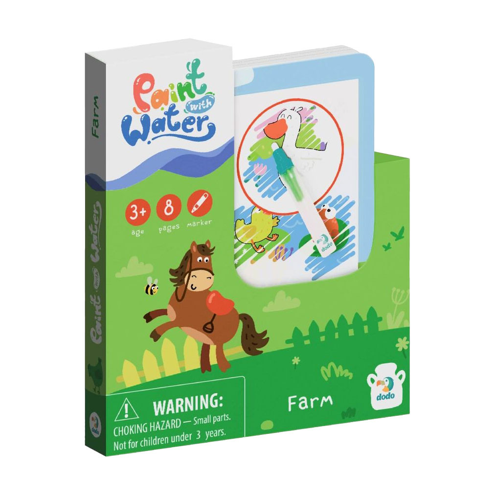 

Набір водних розмальовок DoDo Малюй водою: Ферма, від 3 років (300311)