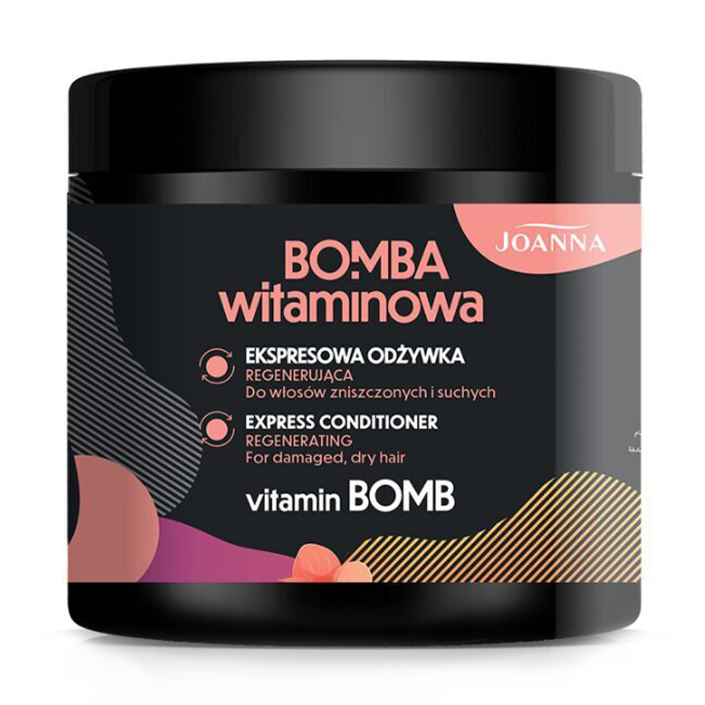 

Регенерувальний кондиціонер Joanna Vitamin Bomb Express Regenerating Conditioner для пошкодженого та сухого волосся, 500 г