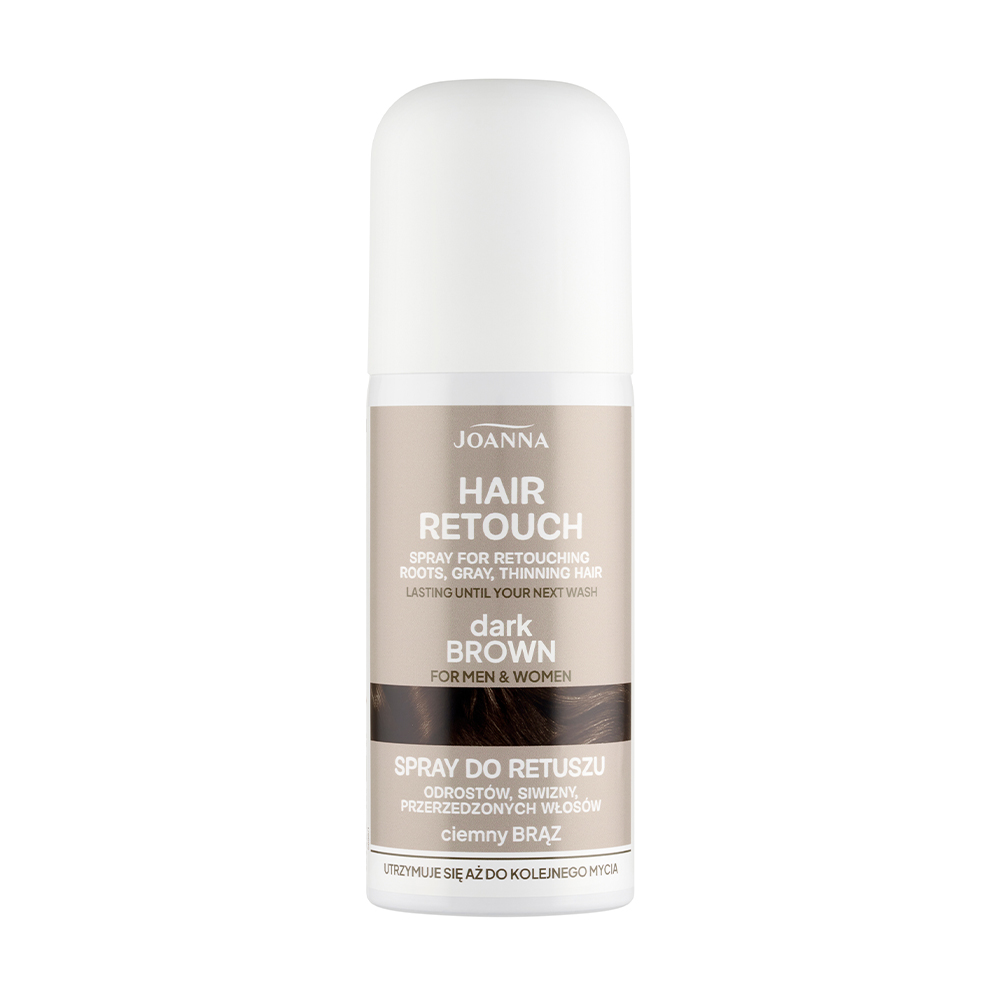 

Тонувальний спрей для волосся Joanna Hair Retouch Spray, Dark Brown, 75 мл