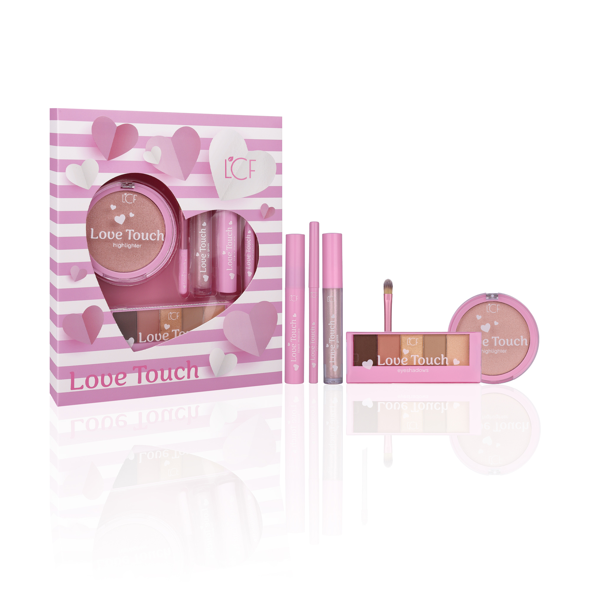 

Набір подарунковий для макіяжу LCF Love Touch, 6 продуктів