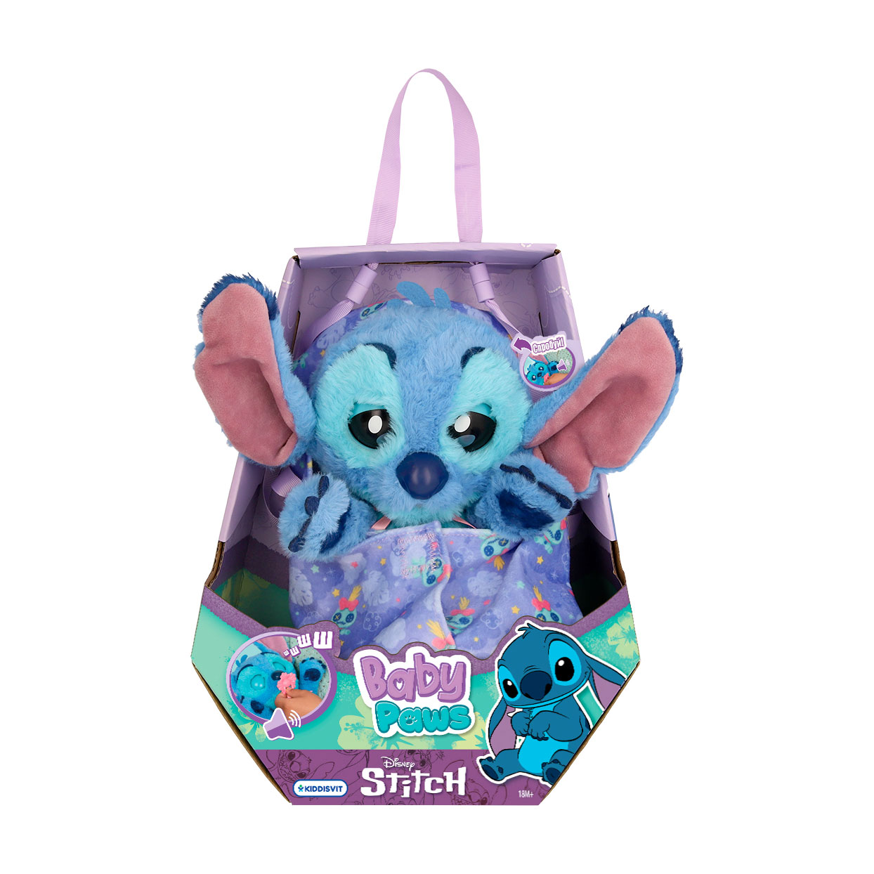 

Інтерактивна м'яка іграшка Baby Paws Stitch, від 1.5 років, 24 см (927001IM)