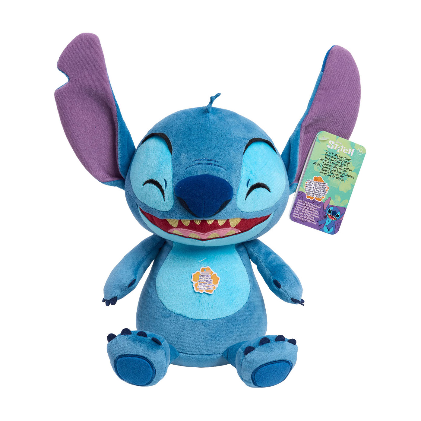 

Інтерактивна іграшка Disney Stitch Стіч-сміхотун, 27.9 см, від 3 років (10421)