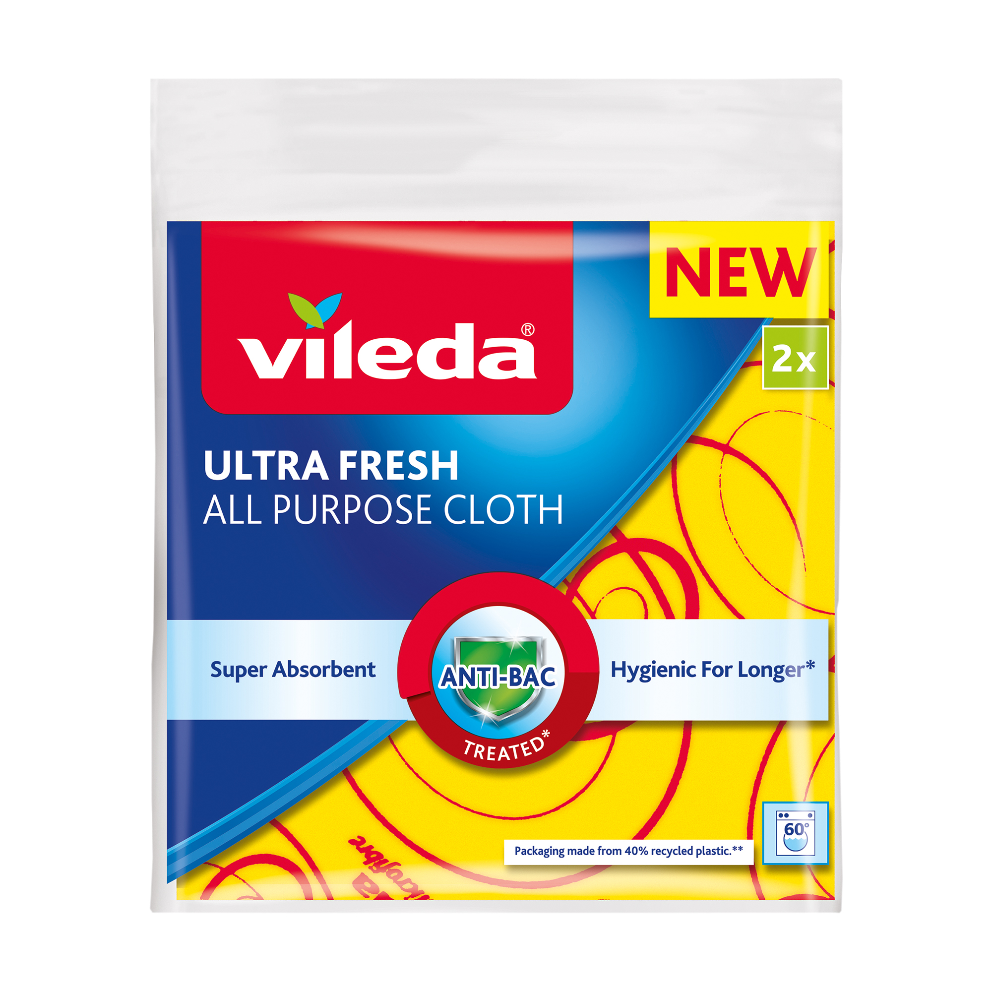 

Серветки для прибирання Vileda Ultra Fresh All Purpose Cloth, 2 шт
