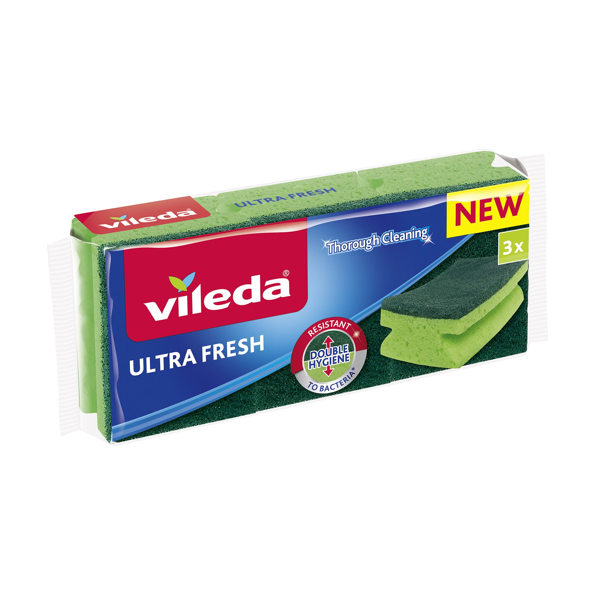 

Губки кухонні Vileda Ultra Fresh антибактеріальні, 3 шт