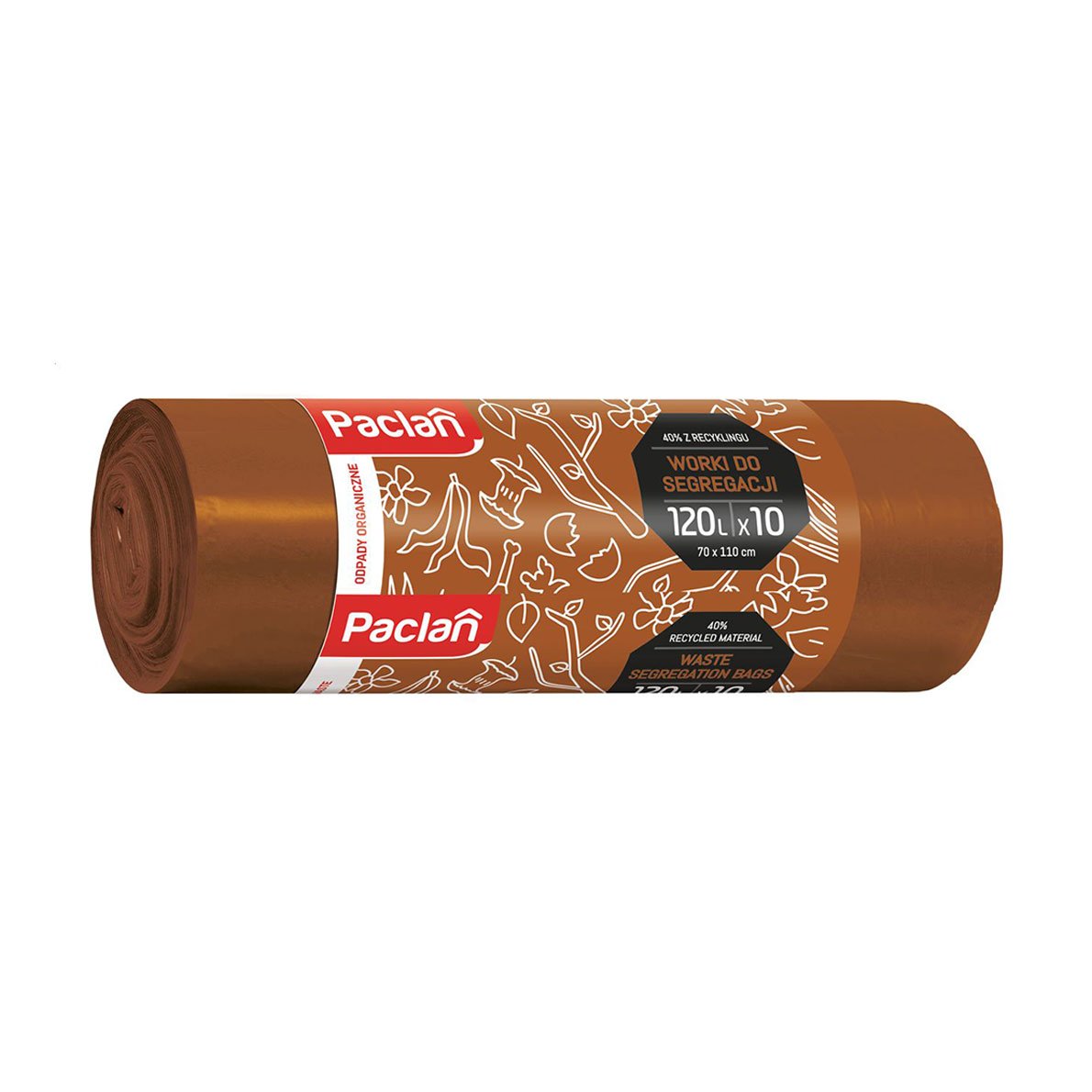 

Мішки для сегрегації Paclan Біо відходи, 120 л, 70*110 см, 10 шт