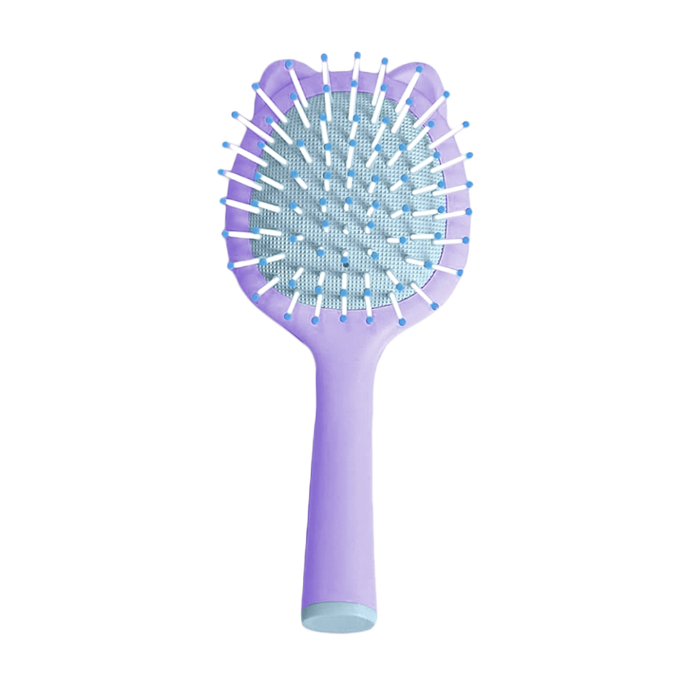 

Дитяча щітка-mini для волосся Dini Kids у формі котика, із дзеркалом, лавандова, 1 шт (dm-656)