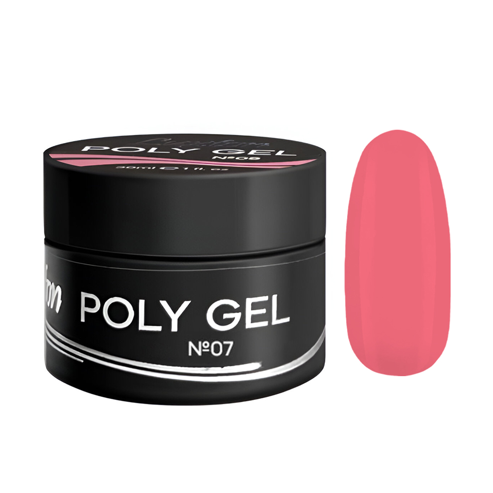 

Гель для нігтів Luxton Poly Gel 07 Напівпрозорий рожевий, 30 мл (банка)