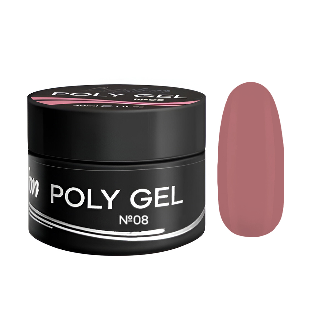 

Гель для нігтів Luxton Poly Gel 08 Приглушено рожево-бежевий, 30 мл (банка)