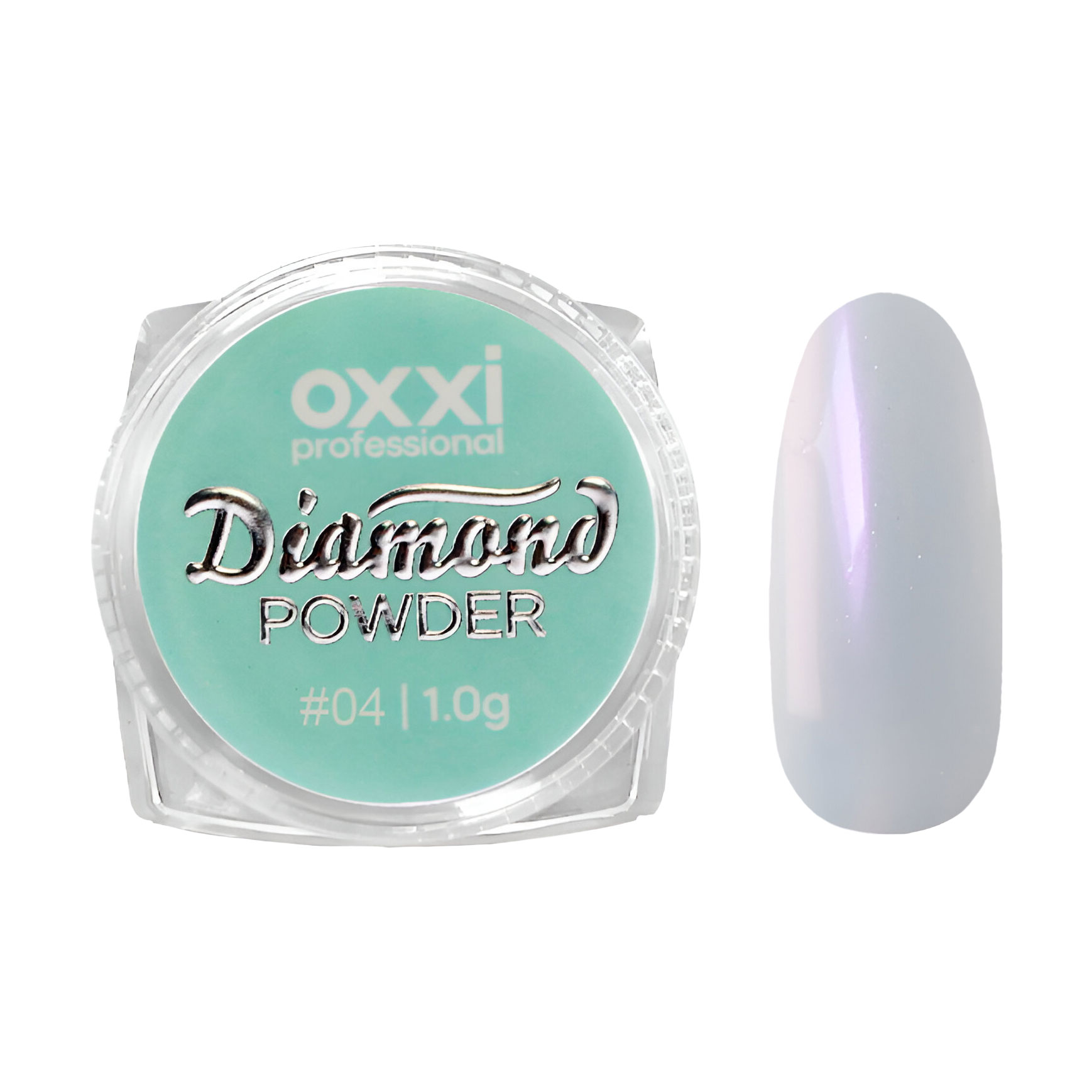 

Дзеркальна пудра-втирка для нігтів Oxxi Professional Diamond Powder 04, 1 г