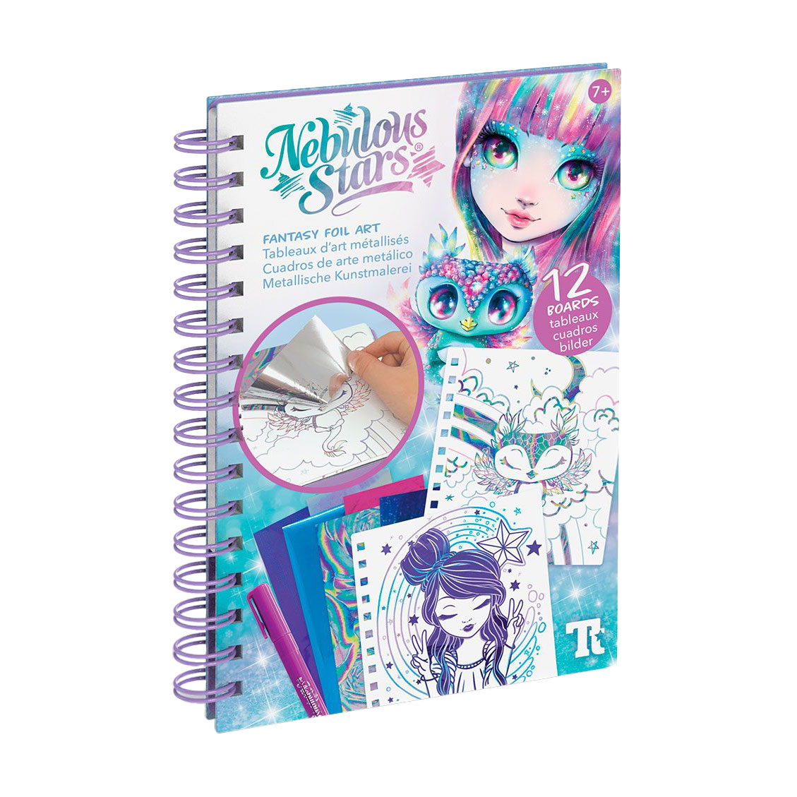 

Дитячий набір для творчості Nebulous Stars Скетчбук: Фантазійне мистецтво з фольги, від 7 років (11025)