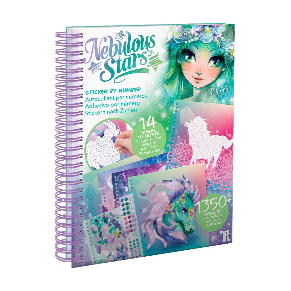 

Дитячий набір для творчості Nebulous Stars Скетчбук: Стікери за номерами, від 8 років (11129)