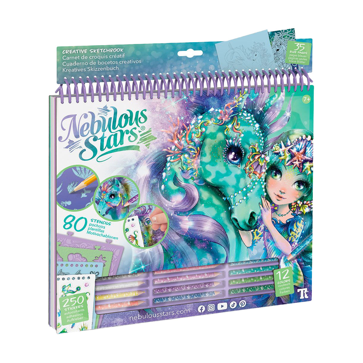 

Дитячий набір для творчості Nebulous Stars Скетчбук: легенда про Аріаза, від 7 років (11372)