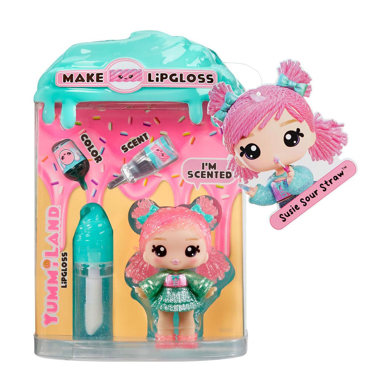 

Дитячий ігровий набір з лялькою та блиском для губ Yummi Land S2 С'юзі Сауер Строу, від 4 років (525479)