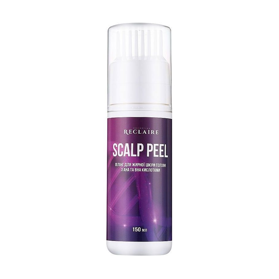 

Уцінка! Пілінг Reclaire Scalp Peel для жирної шкіри голови, з AHA- та BHA-кислотами, 150 мл