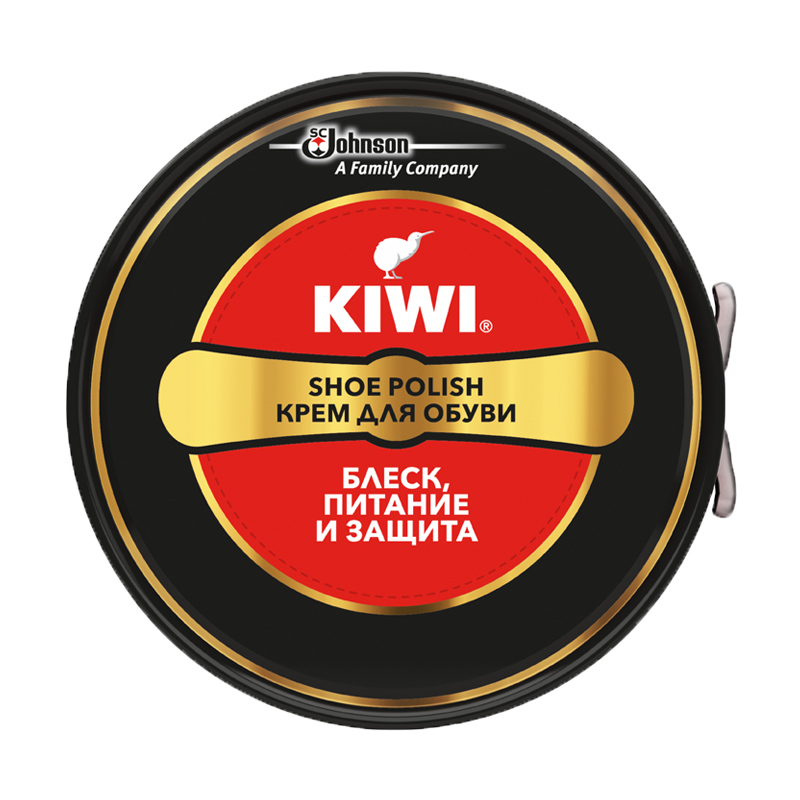 

Крем для взуття KIWI Shoe Polish в банці чорний, 50 мл