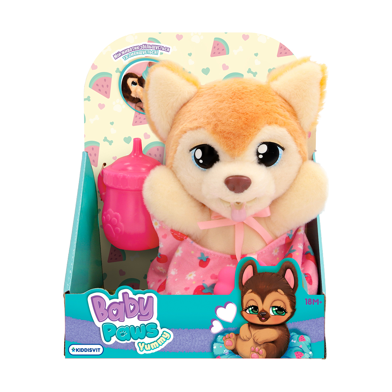 

Інтерактивна м'яка іграшка Baby Paws Yummy Померанській шпіц з аксесуарами, від 1.5 років, 17.8 см (926387IM)