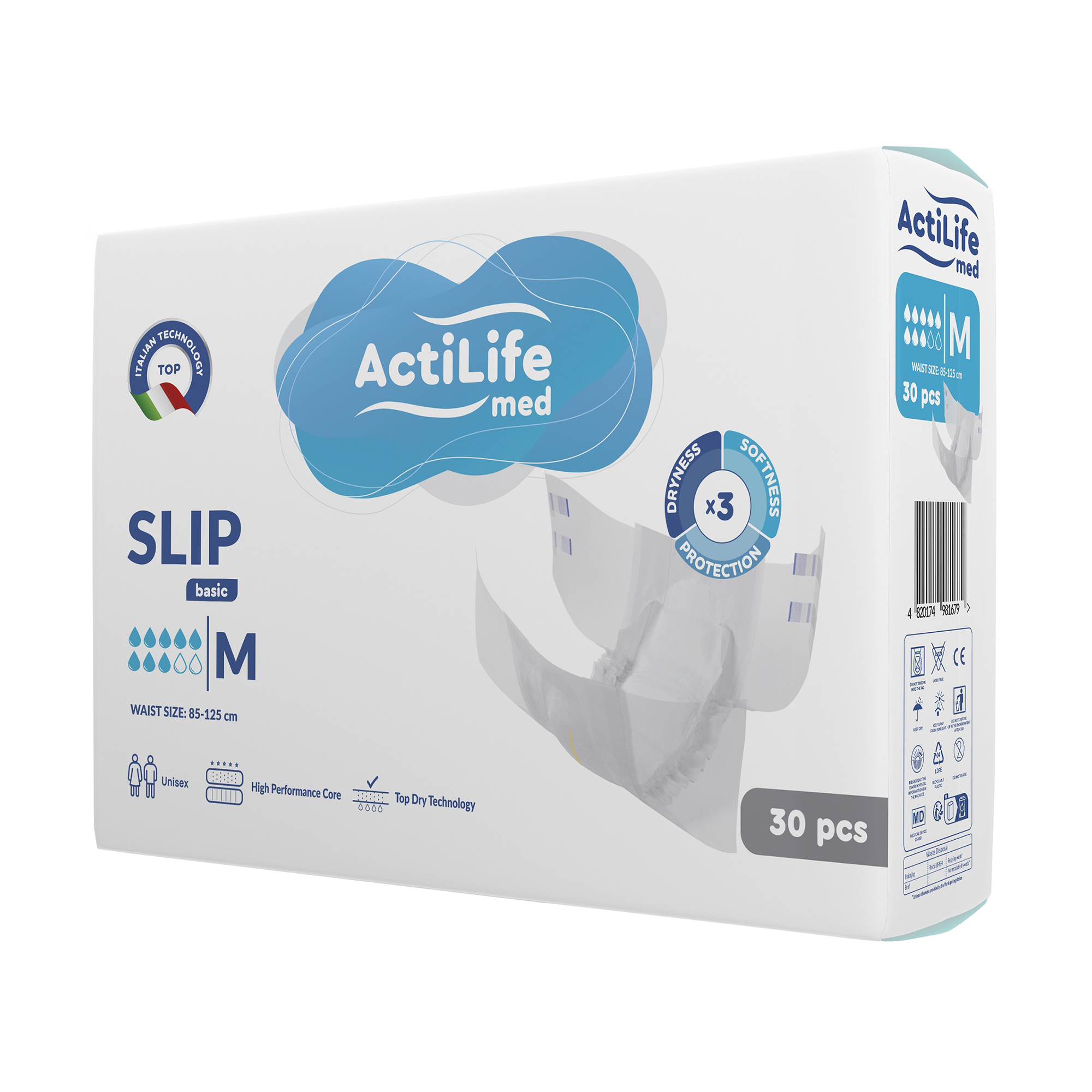 

Підгузки для дорослих ActiLife Med Basic M, 30 шт