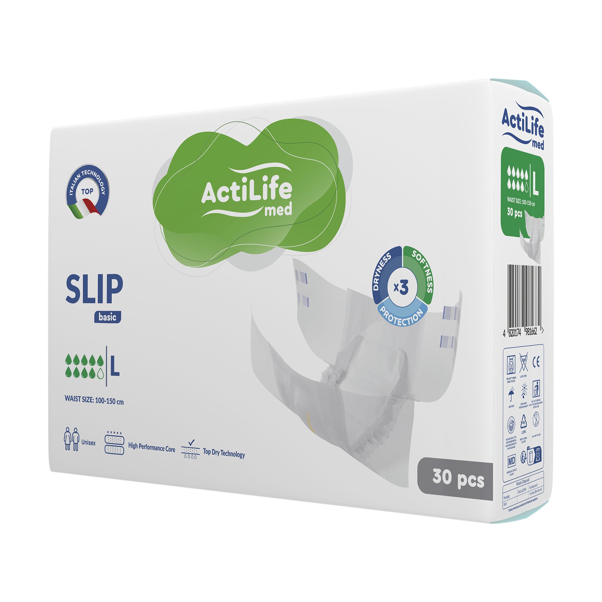

Підгузки для дорослих ActiLife Med Basic L, 30 шт