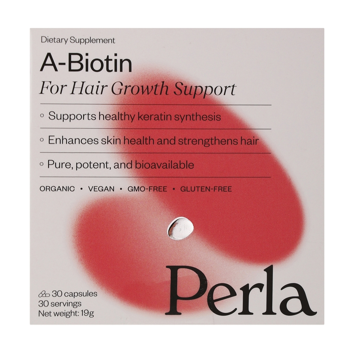 

Біотин + амінокислоти Perla Helsa A-Biotin, 30 капсул