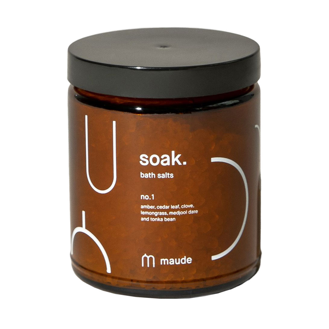 

Мінеральна сіль для ванни Maude Soak. Bath Salts No.1 Amber, Cedar Leaf & Lemongrass, 227 г