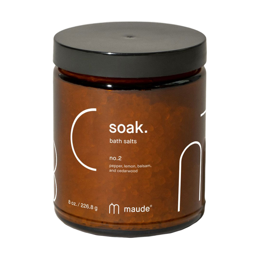 

Мінеральна сіль для ванни Maude Soak. Bath Salts No.2 Pink Pepper & Gurjun Balsam, 227 г