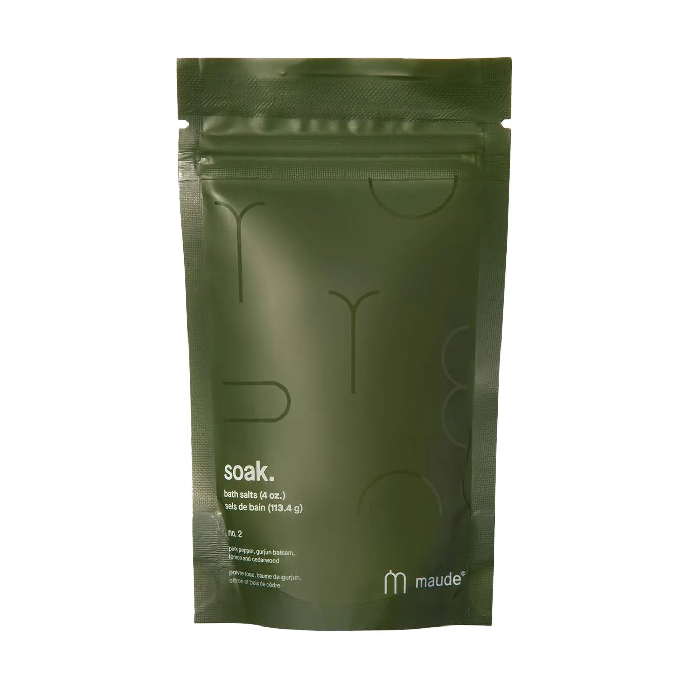 

Мінеральна сіль для ванни Maude Soak. Bath Salts No.2 Pink Pepper & Gurjun Balsam, 113 г