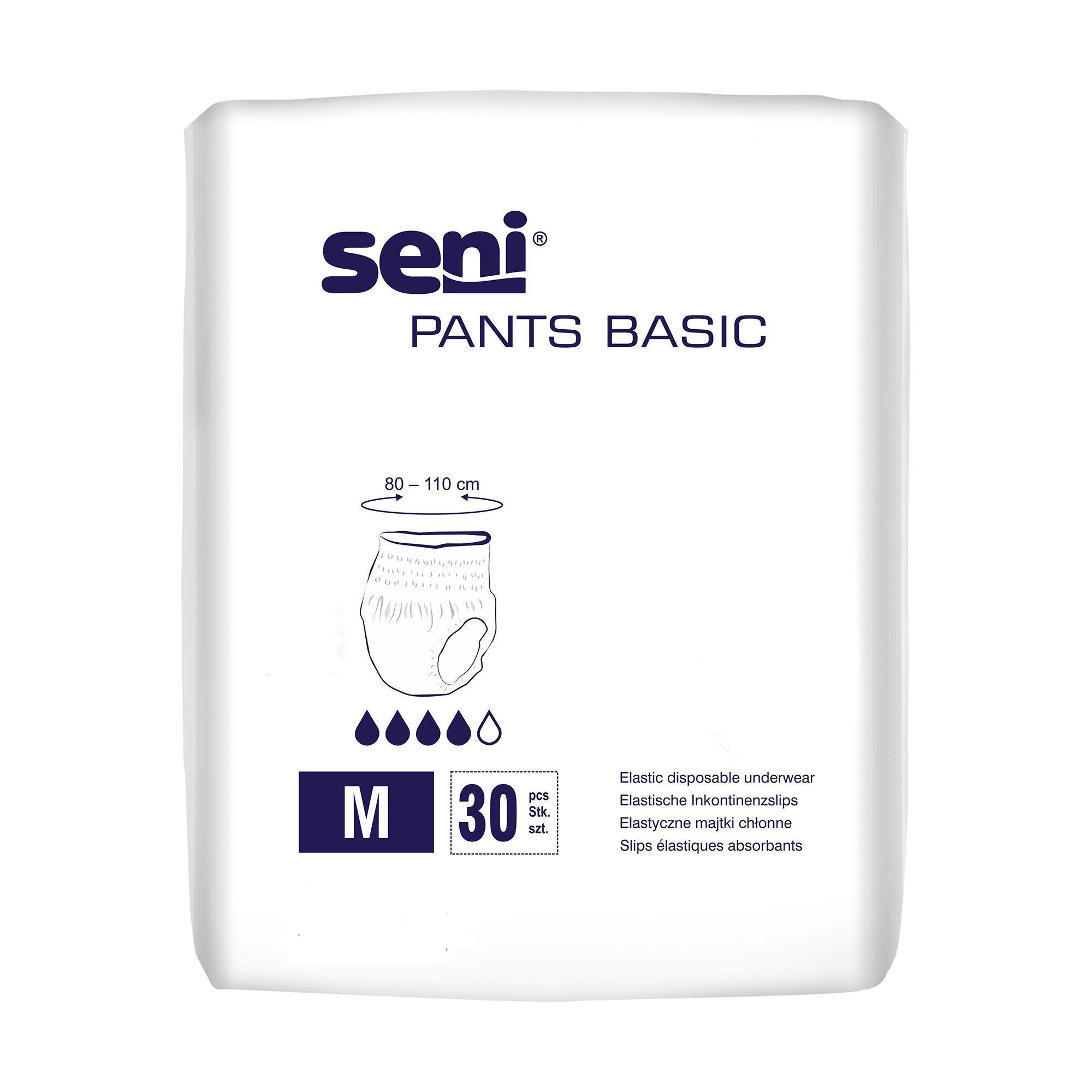 

Підгузки-труси для дорослих Seni Pants Basic розмір Medium, 30 шт