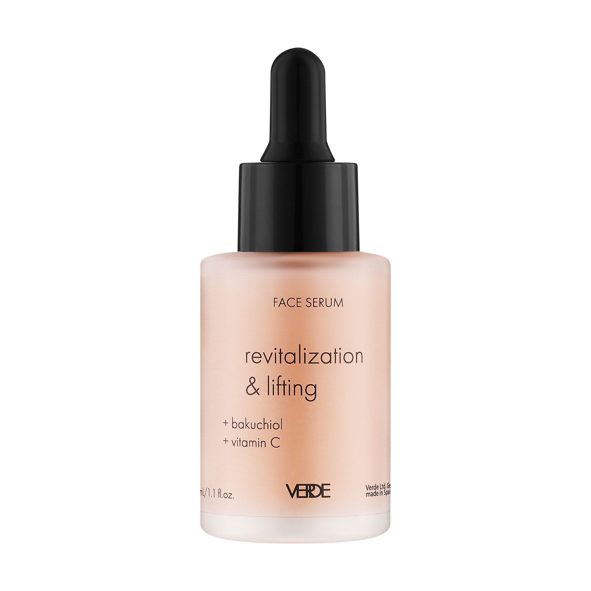 

Уцінка! Сироватка для обличчя Verde Revitalization & Lifting Face Serum з бакучіолом та вітаміном C, 30 мл