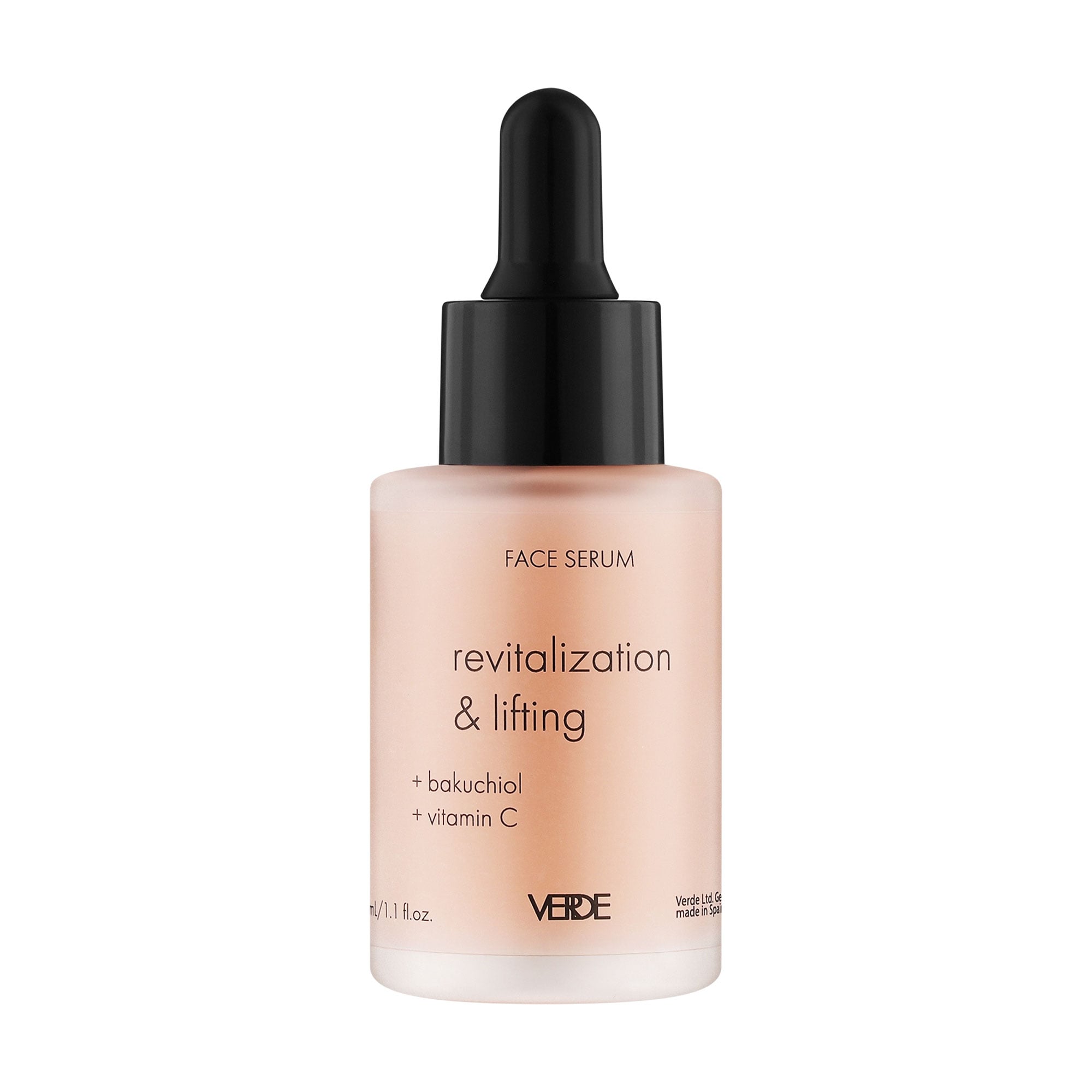 

Сироватка для обличчя Verde Revitalization & Lifting Face Serum з бакучіолом та вітаміном C, 30 мл