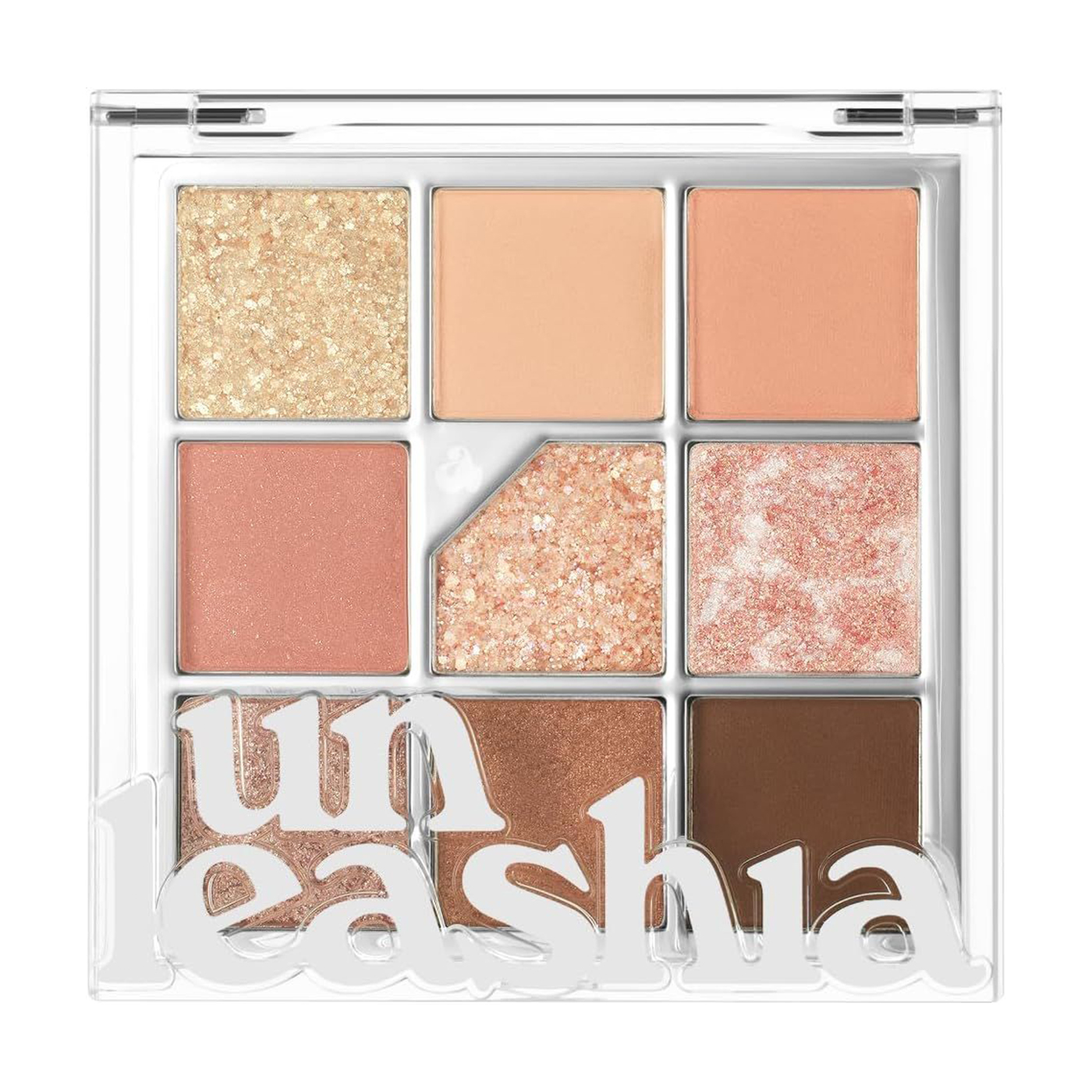 

Палетка глітерів та тіней для повік Unleashia Glitterpedia Eye Palette 3 All of Coralpink, 6.6 г