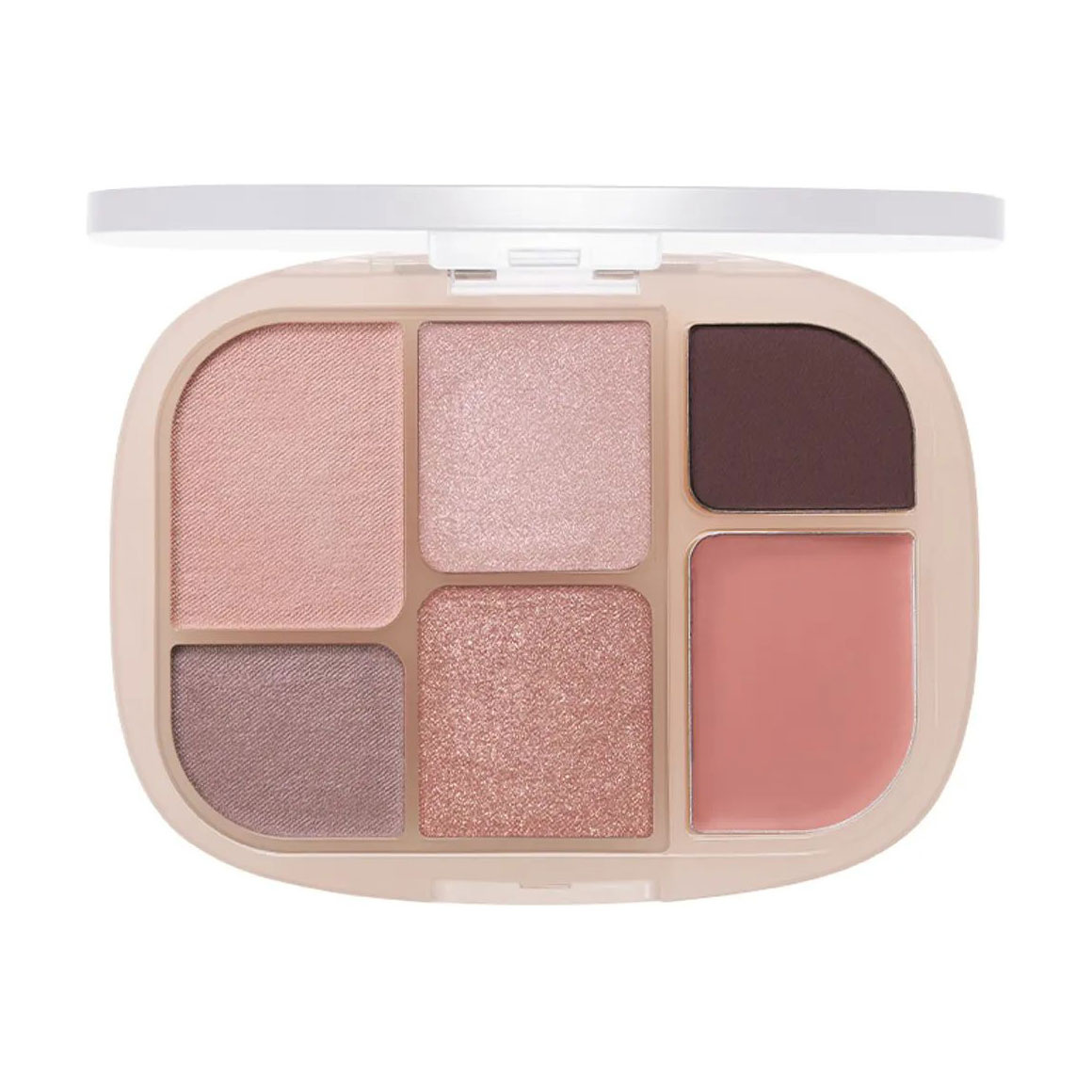 

Палетка тіней для повік WAKEMAKE Soft Sheer Multi Palette 06 Cream Brown, 6.4 г
