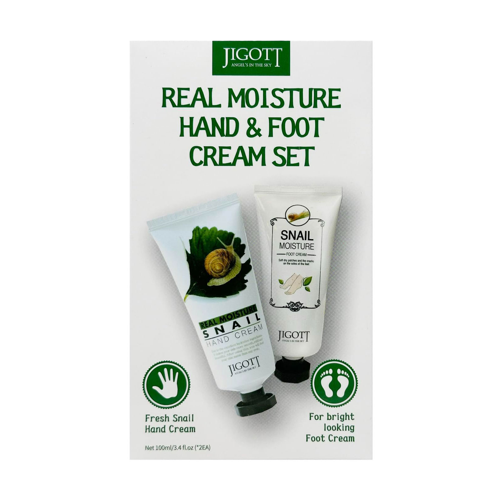 

Набір Jigott Real Moisture Hand & Foot Cream Set (крем для рук, 100 мл + крем для ніг, 100 мл)