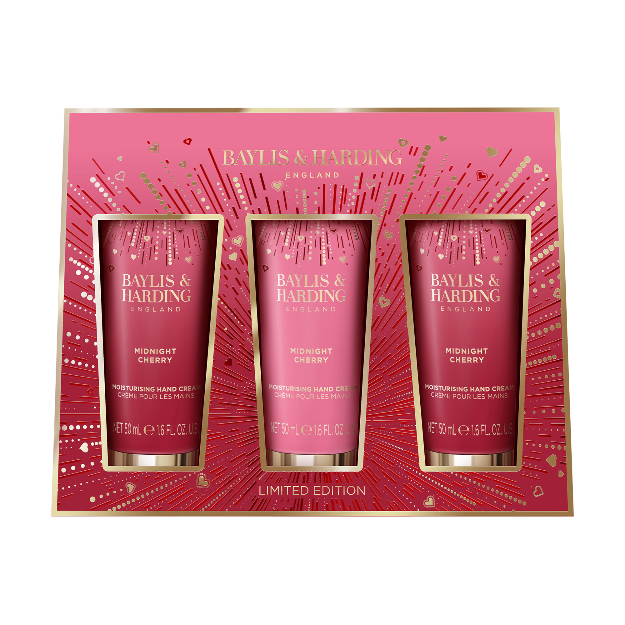 

Подарунковий набір Baylis & Harding Midnight Cherry Luxury Hand Treats Gift Set (крем для рук, 3*50 мл)