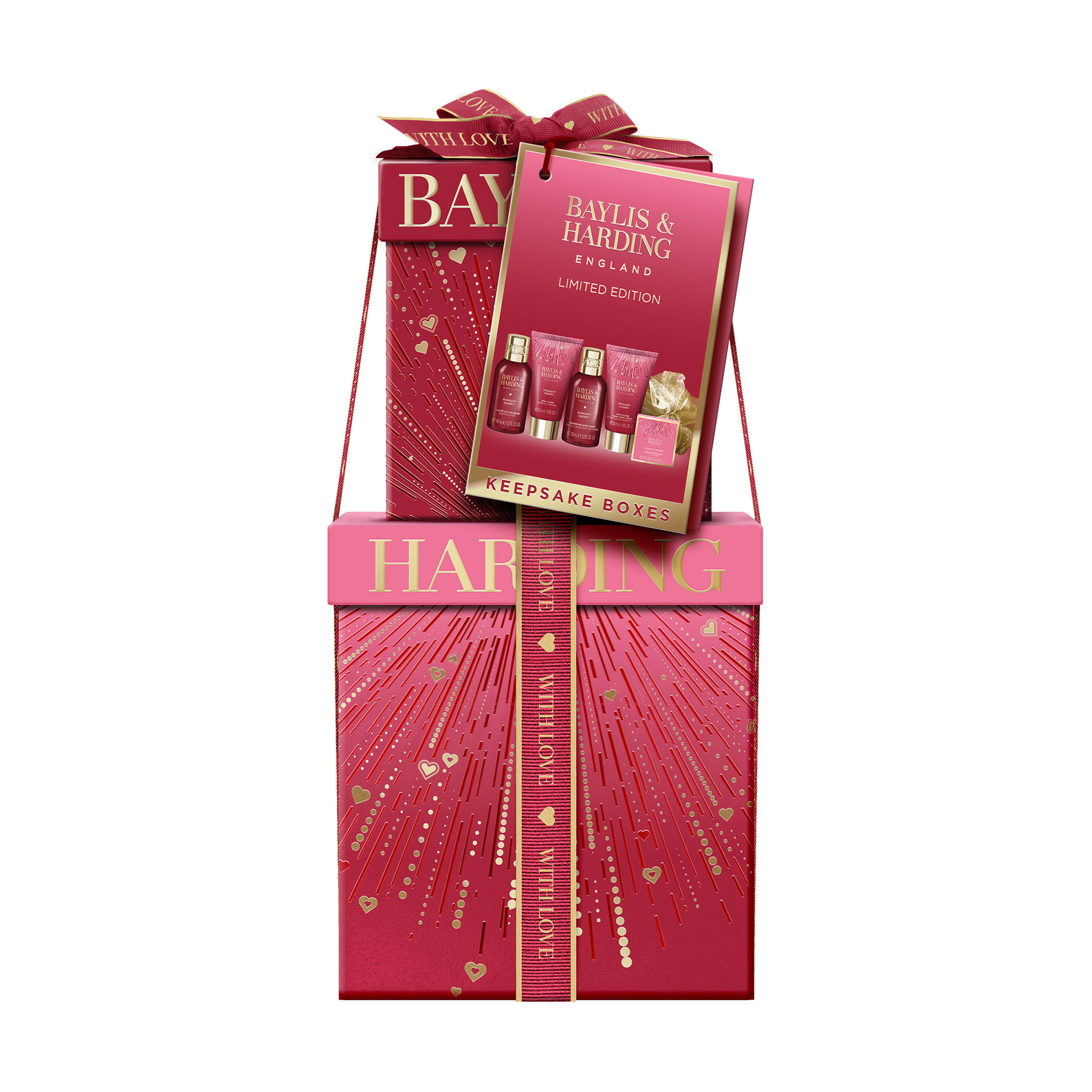 

Подарунковий набір Baylis & Harding Midnight Cherry Luxury Pamper Present Gift Set, 6 продуктів
