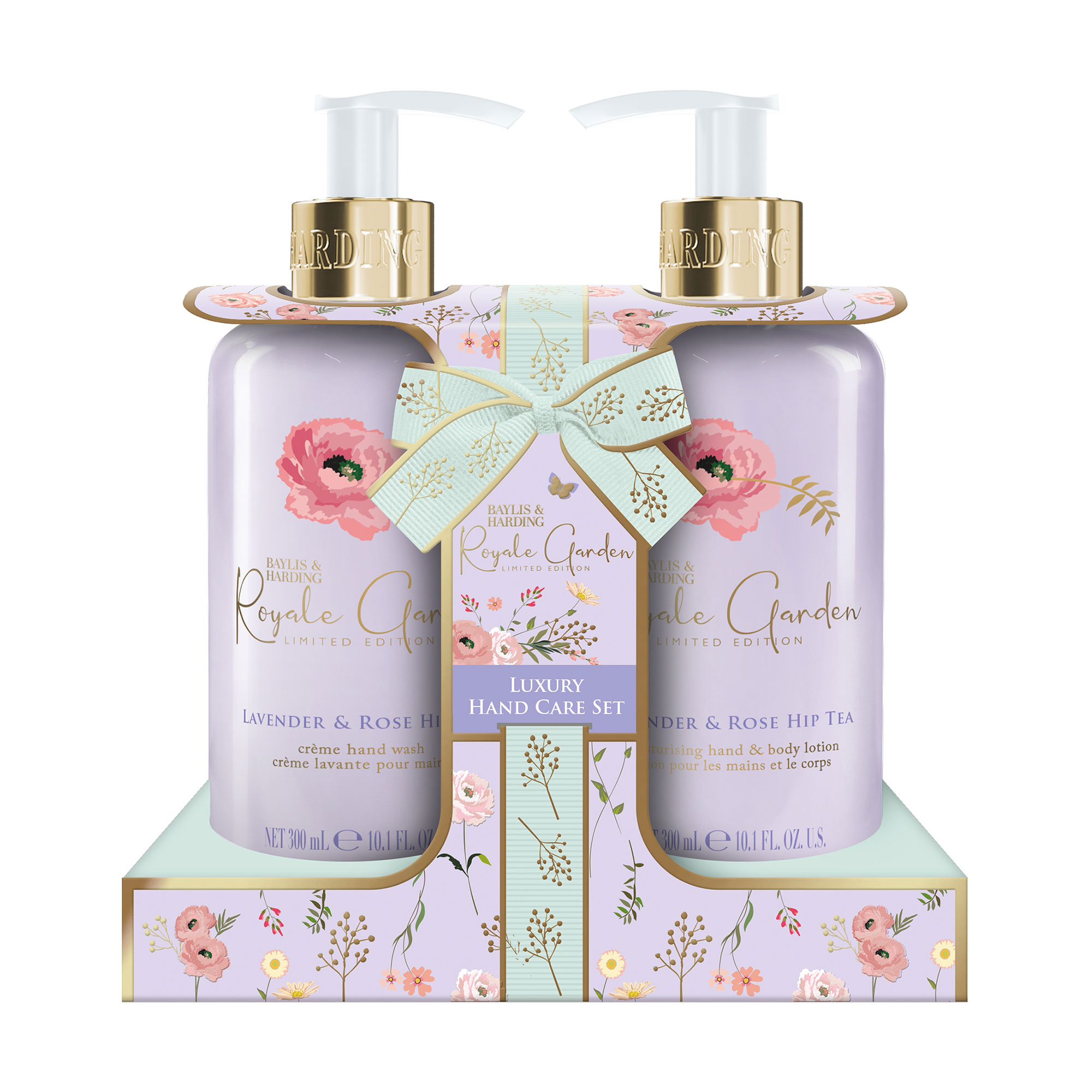 

Подарунковий набір Baylis & Harding Royale Garden Rose, Poppy & Vanilla Luxury Hand Care Gift Set (мило, 300 мл + лосьйон, 300 мл)