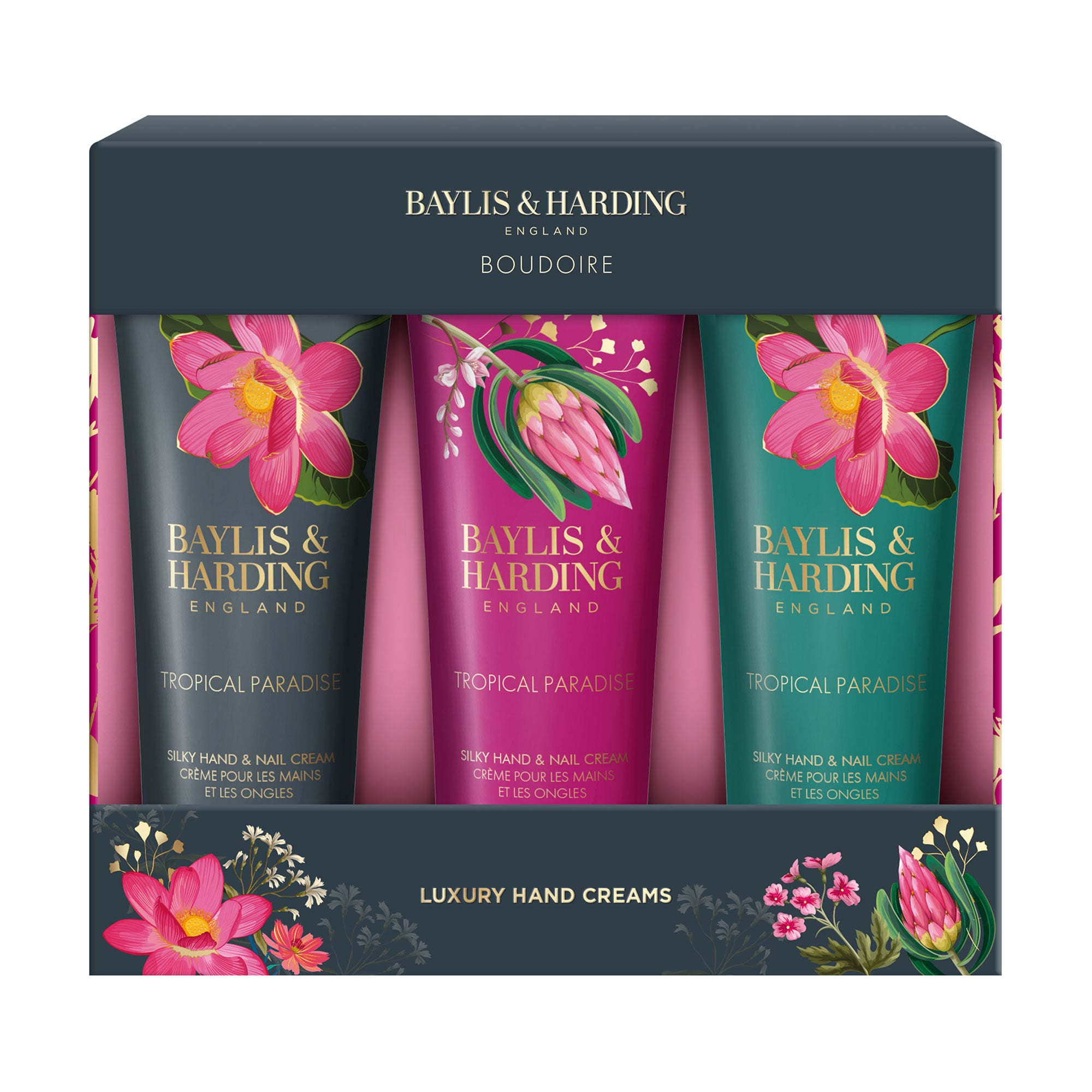 

Подарунковий набір Baylis & Harding Boudoire Tropical Paradise Luxury Hand Treats Gift Set (крем для рук, 3*50 мл)