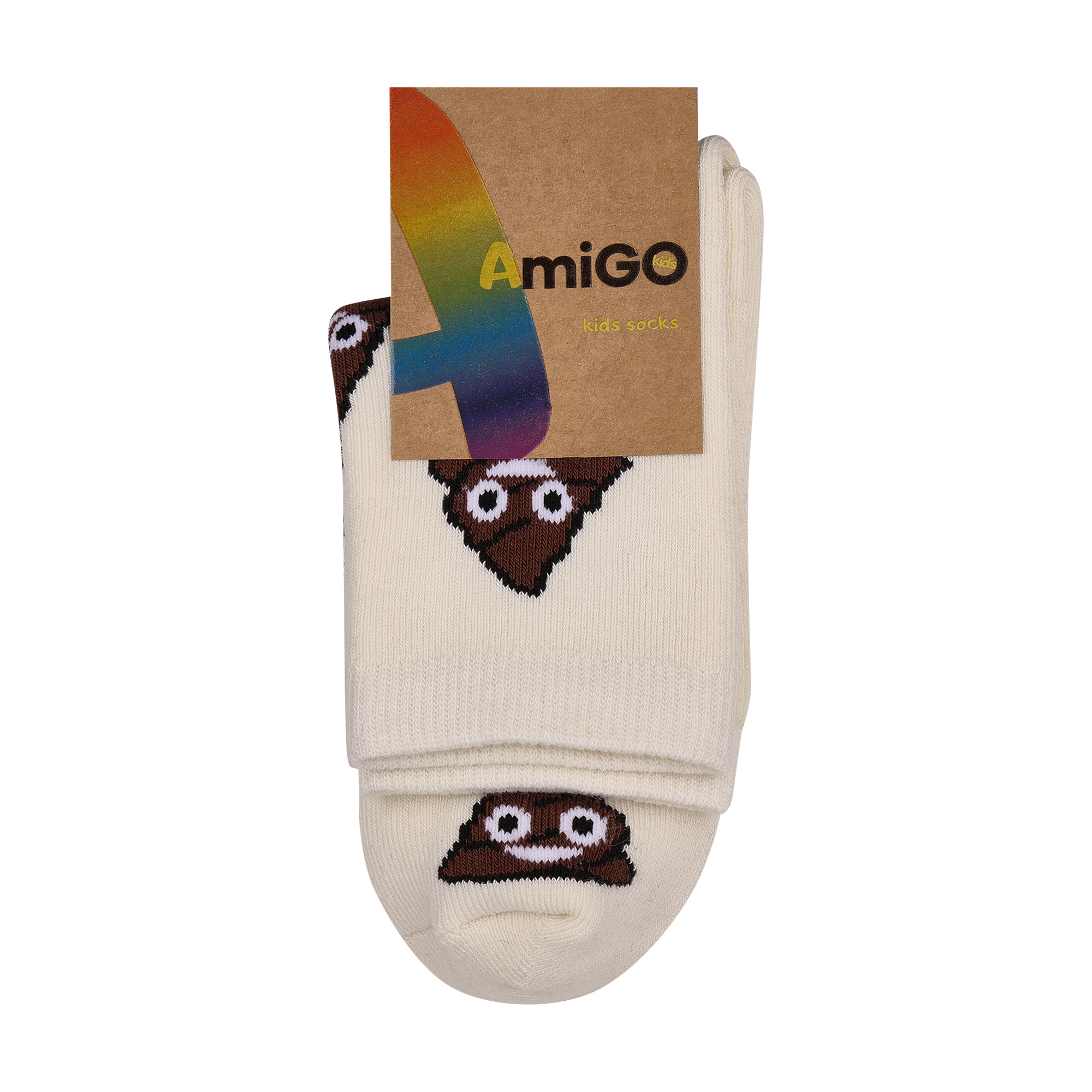 

Дитячі шкарпетки AmiGO махрові, какашки, розмір 20-22