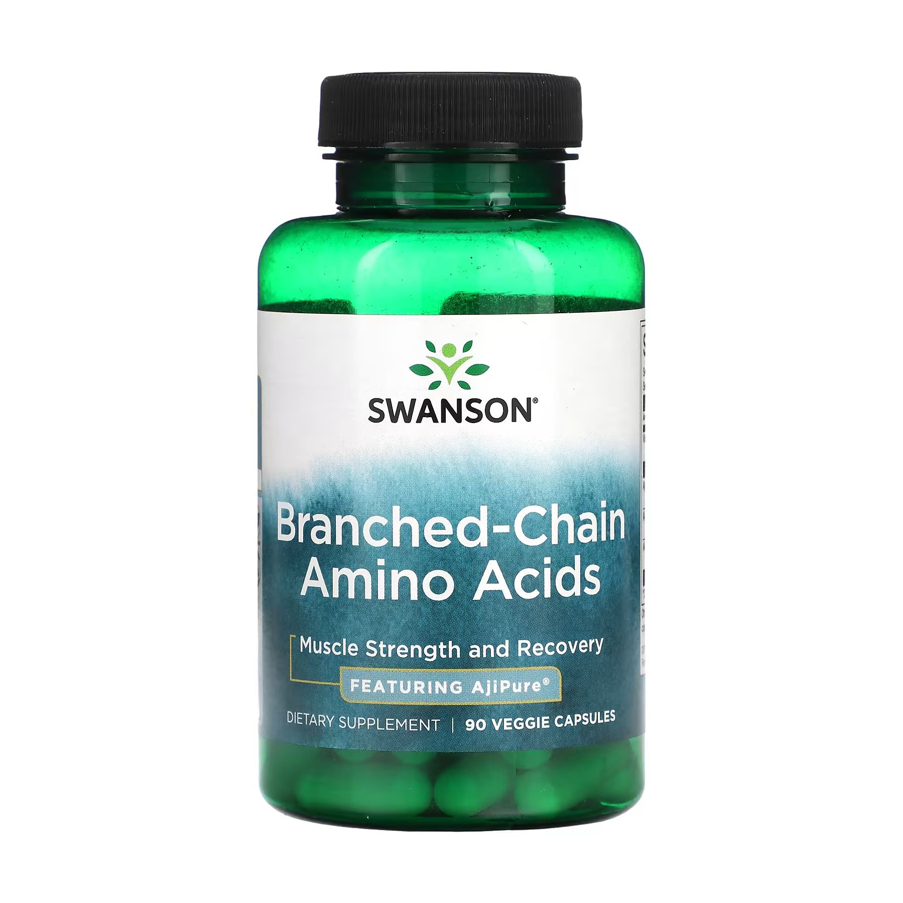 

Амінокислота Swanson AjiPure Branched Chain Amino Acids, 90 вегетаріанських капсул