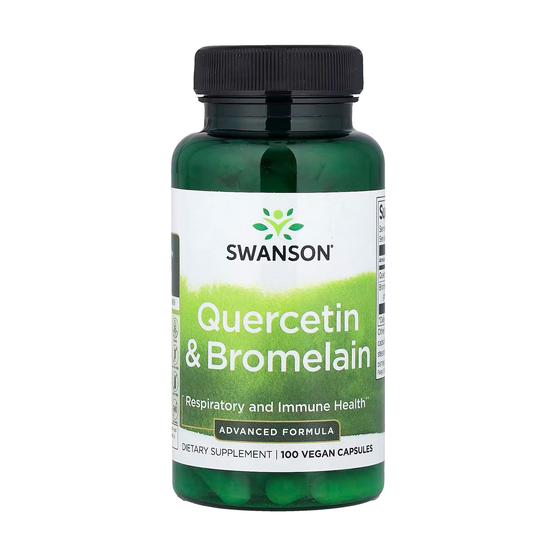 

Кверцетин та бромелайн Swanson Quercetin & Bromelain, 100 капсул