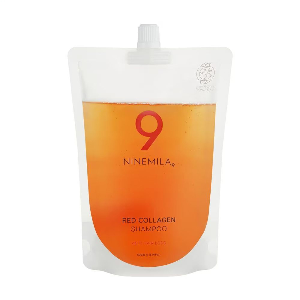 

Шампунь для волосся Ninemila 9 Red Collagen Anti Hair Loss Shampoo, 500 мл (рефіл)