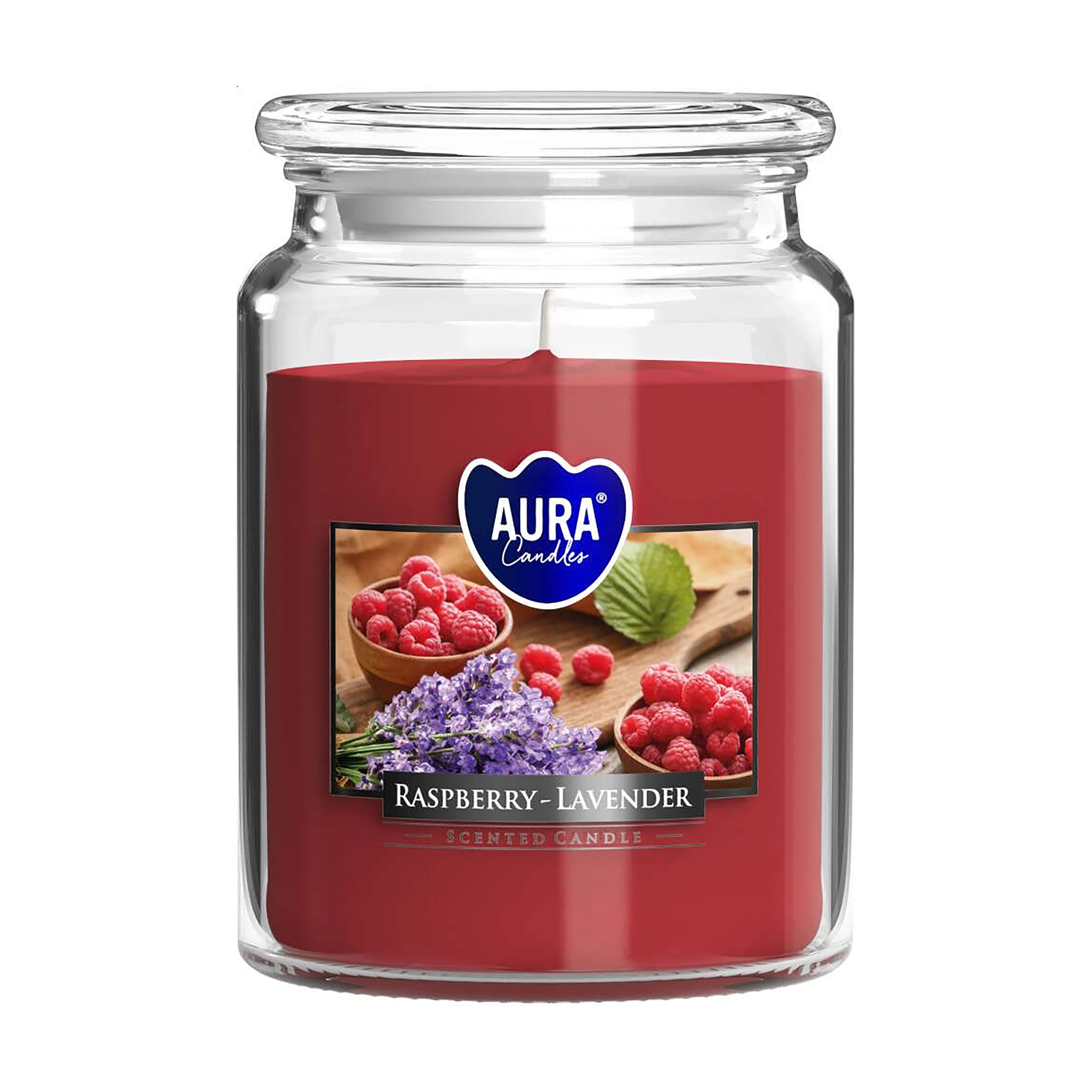 

Ароматична свічка в банці Bispol Scented Candle Aura Rasberry-Lavender, 500 г (snd99-352)