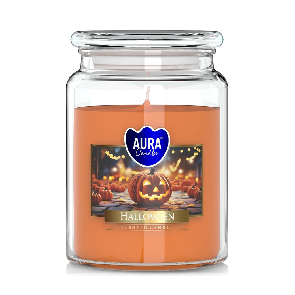 

Ароматична свічка в банці Bispol Scented Candle Aura Halloween, 500 г (snd99-366)