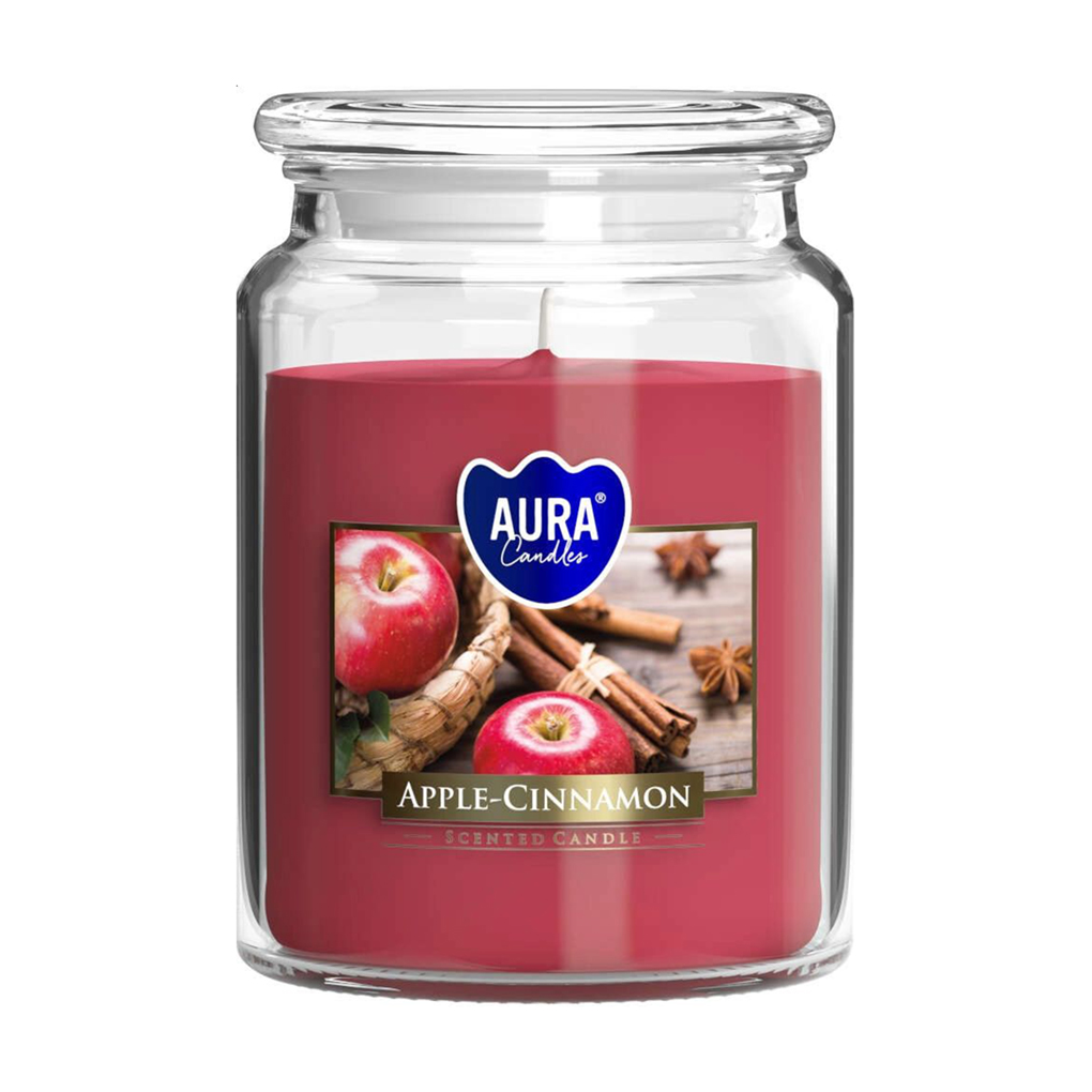 

Ароматична свічка в банці Bispol Scented Candle Aura Apple-Cinnamon, 500 г (snd99-87)