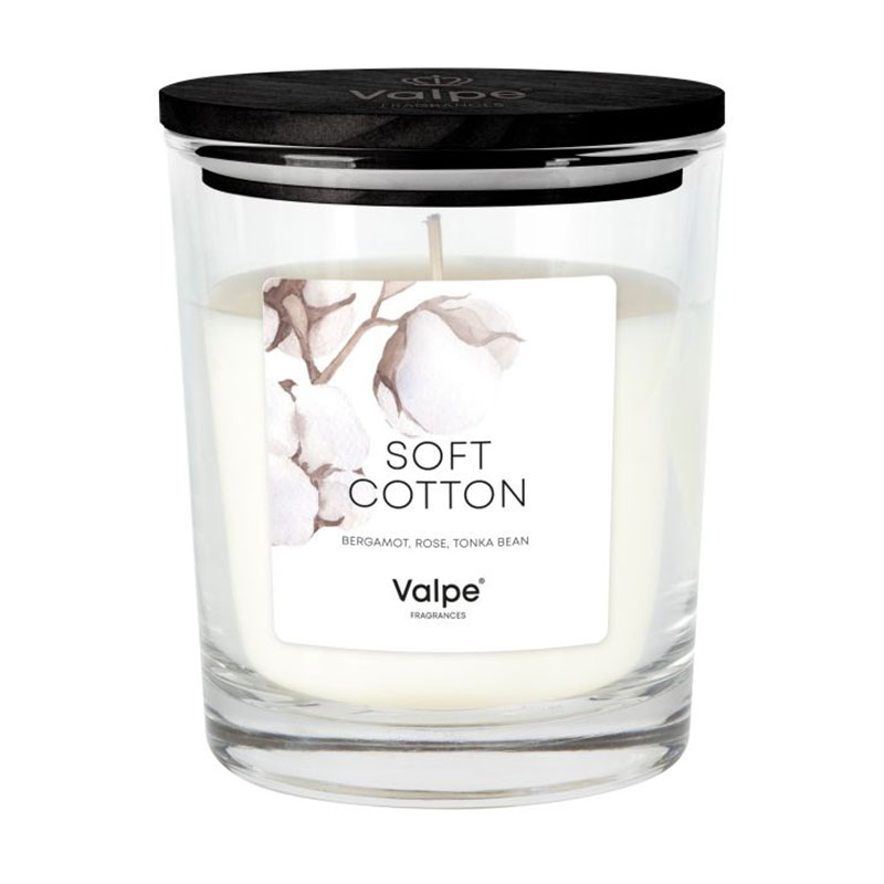 

Ароматична свічка в склянці Bispol Valpe Fragrances Soft Cotton, 260 г (sn95d-338)