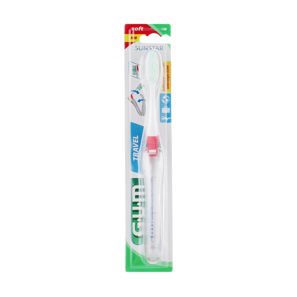 

Дорожня зубна щітка GUM Sunstar Travel Toothbrush червона, 1 шт