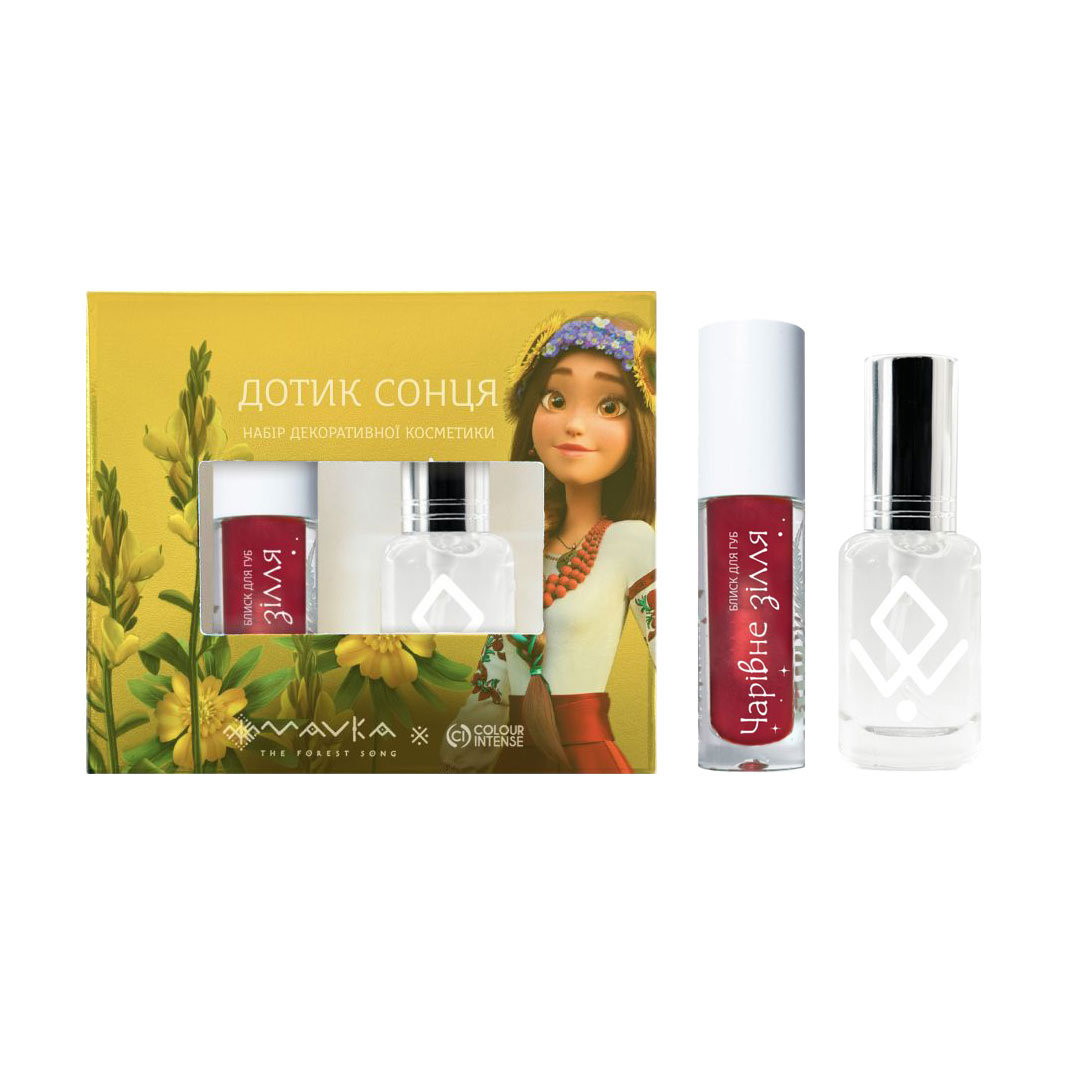 

Набір декоративної косметики Colour Intense Mavka Дотик сонця (блиск для губ, 3 мл + туалетна вода, 8 мл)