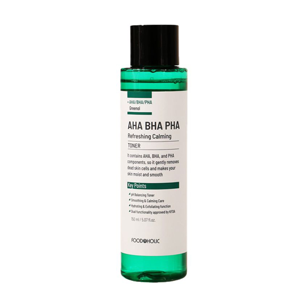 

Заспокійливий тонер для обличчя Food A Holic AHA BHA PHA Refreshing Calming Toner, 150 мл
