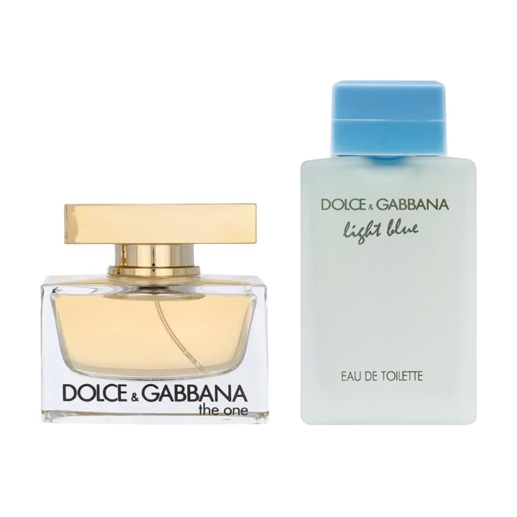 

Парфумований набір жіночий Dolce & Gabbana Miniatures Set (парфумована вода The One, 5 мл + туалетна вода Light Blue, 4.5 мл)