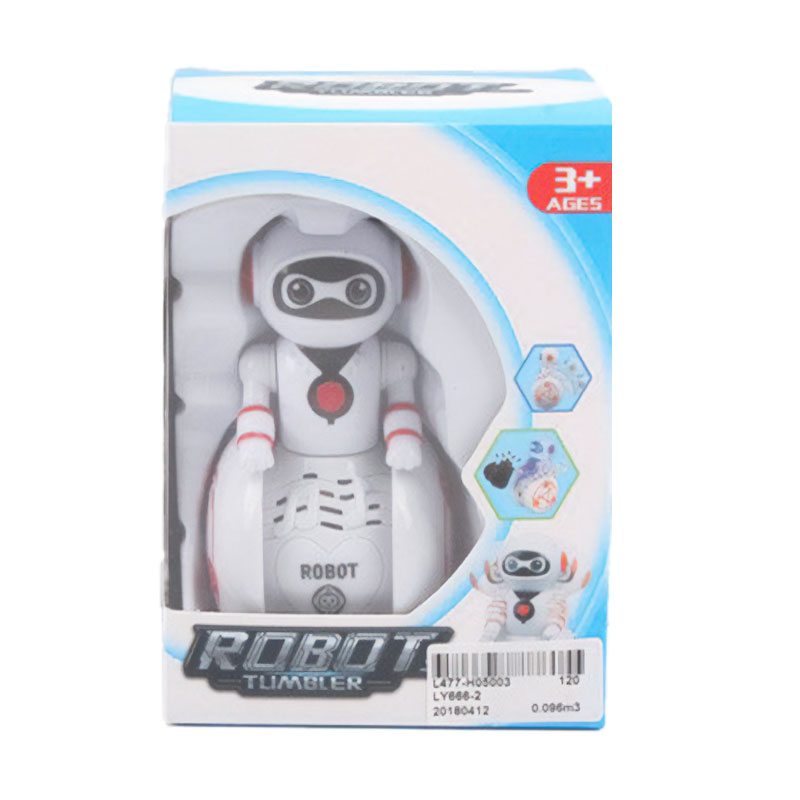 

Дитяча іграшка Shantou Jinxing Робот, на батарейках, зі світлом та звуком, від 3 років, 14*10*6.5 см (LY666-2)