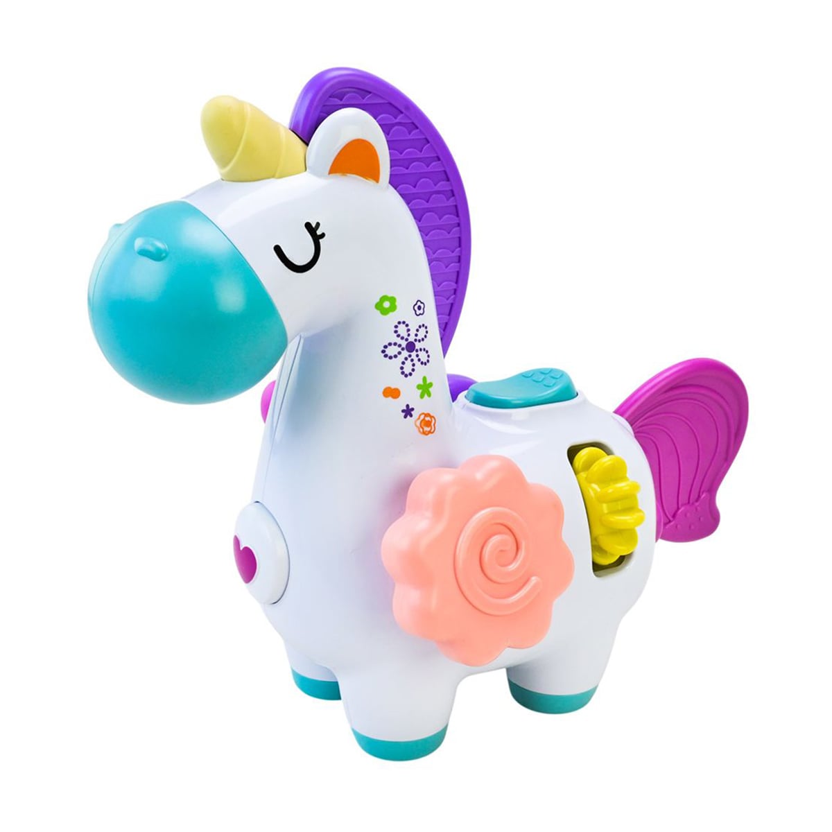 

Дитяча іграшка-брязкальце Країна Іграшок Сонячний зайчик Тактильний єдиноріг, від 3 місяців, 22*13*19 см (PL-724-95)